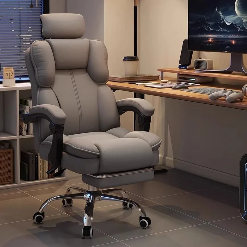 Cadeira de Escritório Ergonômica Confortável para E-Sports, Design Giratório para Longos Períodos Sentado, Ideal para Transmissões ao Vivo, Uso Domést