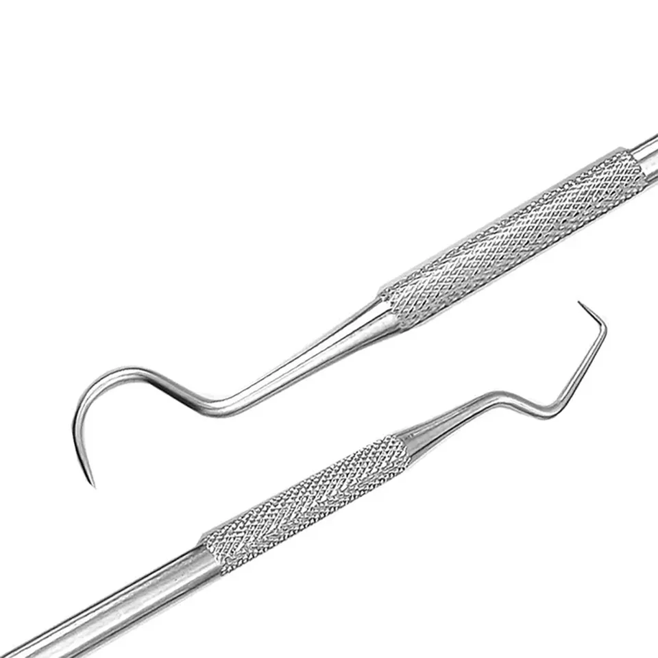 Kit de Herramientas Dentales para Eliminar la Suciedad Dental, Kit Profesional de Limpieza Dental con Tijeras, Hilo Dental y Otros Accesorios para el Cuidado Bucal 6