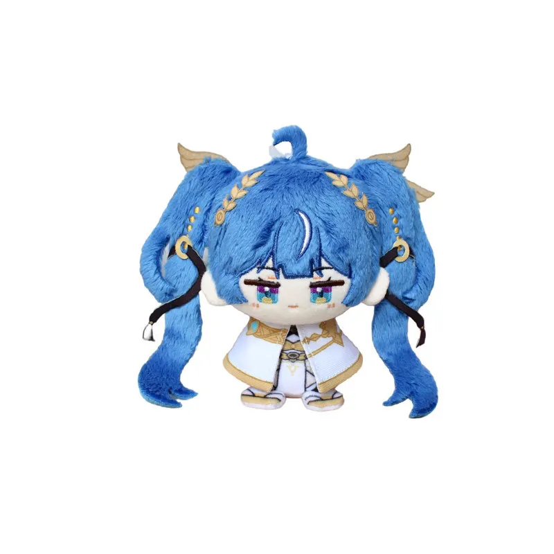Cute 12CM Anime Wuthering Waves Iuno Plush Cosplay Pendant Bag Keychain Decoration Hangable Ornaments Sitting Postion Maumet
