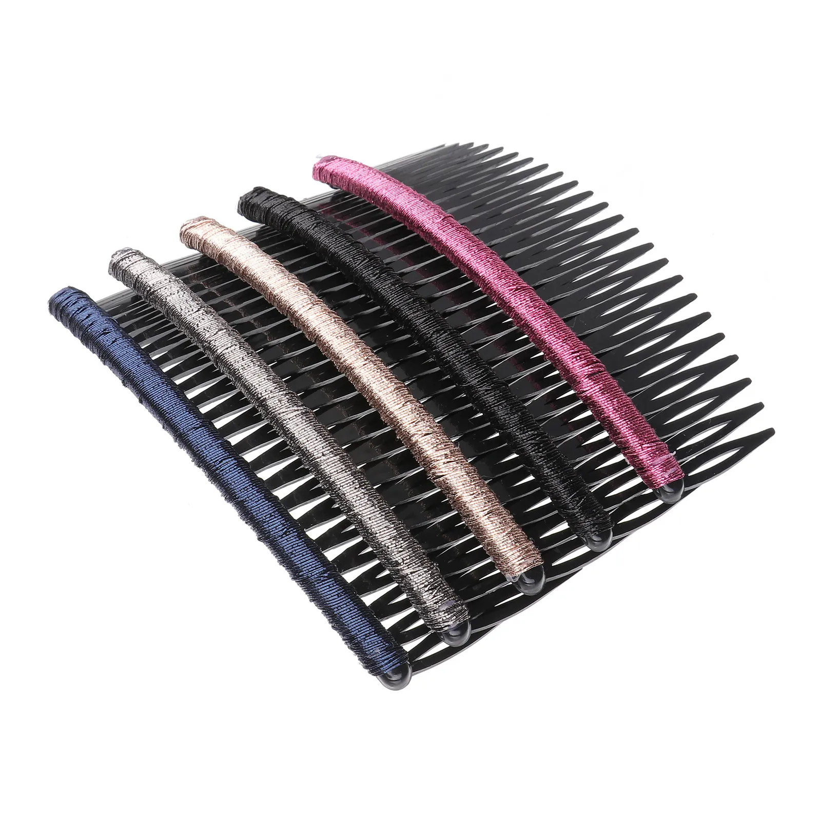 

10Pcs Plastic Hair Comb Pins Women Girls 20 Straight Teeth Each Side Simple Elegant Hair Styling Tool Bridal Wedding Craft DIY