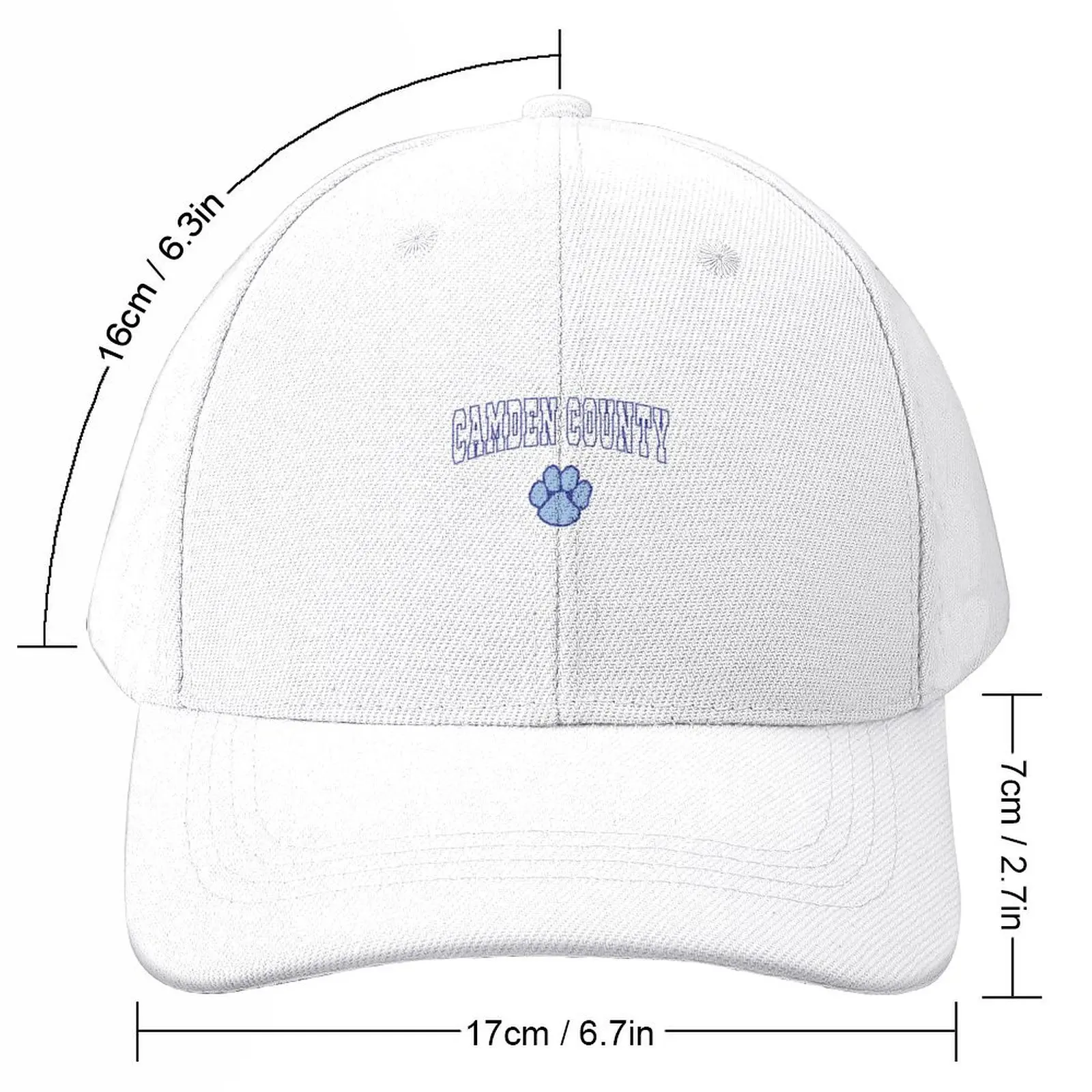 Camden County High School Wildcats Baseball Cap Luxury Brand fashionable Streetwear Mens Women's