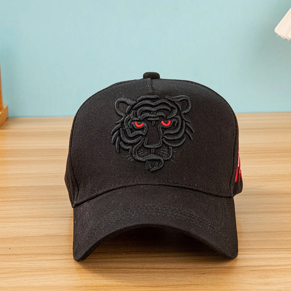 Korean Style New Tiger Embroidery Fashion Casual Unisex Baseball Cap Casual Peaked Cap