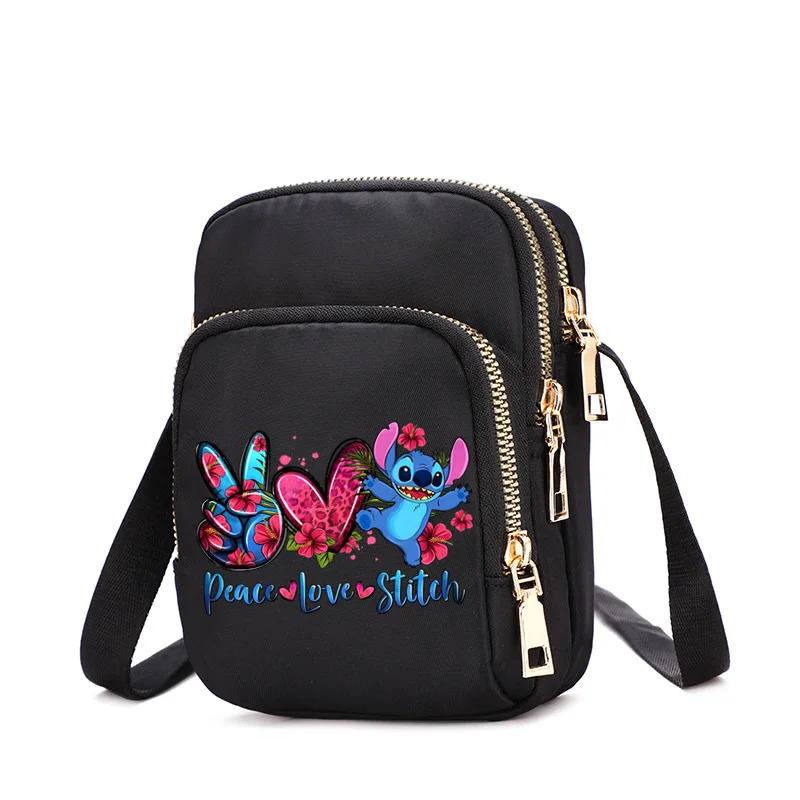 Disney  Lilo Stitch Women's Shoulder Bag Cartoon Handbag Girls Handbags Female Shoulder Bag Ladies Casual Bags Crossbody Bags