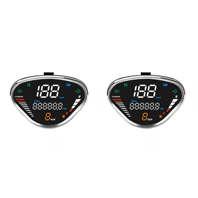 

2X Motorcycle Speedometer For HONDA DAX70 CT50 Jialing70 Digital Meter Lcd Speedometer Odometer Tachometer Display