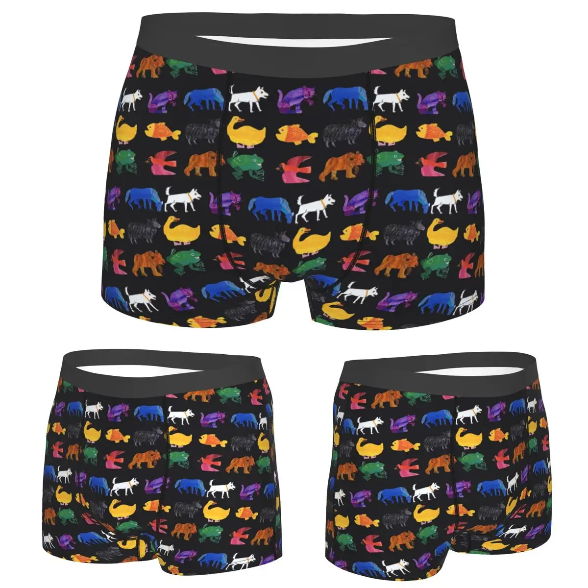 

Boxer Underpants Shorts Eric Carle Animals Panties Male Soft Underwear for Homme Man Boyfriend Gift