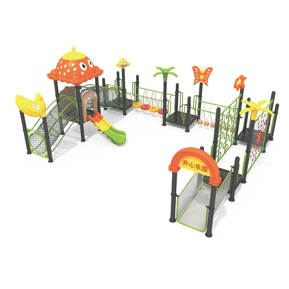 2027  Cheap Large Outdoor Kids Playground Equipment Plastic Slide and Training Climbing for Park for Outdoor Recreation