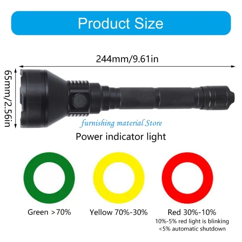 Y5GD Rechargeable LED Torch Light P50 High Power LED Flashlights Rechargeable LED Torch Light for Home, Outdoor Camping