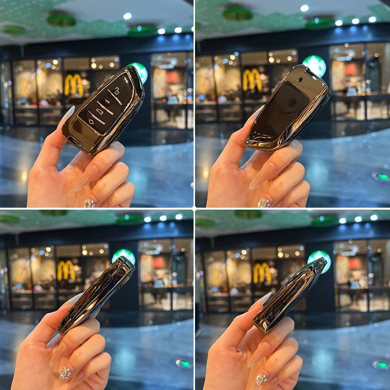 Fashion Car Remote Key Case Cover Shell Fob For BMW X1 X3 X5 X6 X7 1 3 5 6 7 Series G20 G30 G11 F15 F16 G01 G02 F48 Keyless