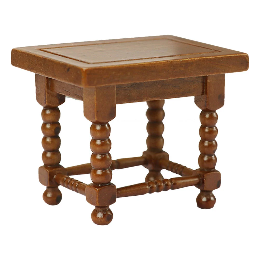 Simulation Coffee Table Dollhouse Construction Mini Decor Decorations Layout Micro Landscape Models Wooden Small Supplies