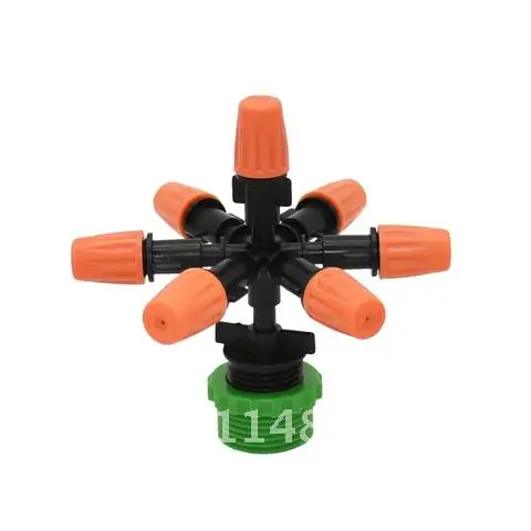 Man 1/2 3/4 water mist sprinkler nozzle 7-way garden sprayer nozzle For Garden Greenhouse Irrigation Accessories 1set