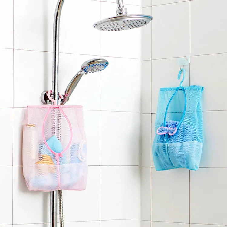 Baby Shower Toy Bathroom Toy Bag Portable And Hangable Multi-purpose Storage Net Bag Hanging Bag Children Shower Toy Basket