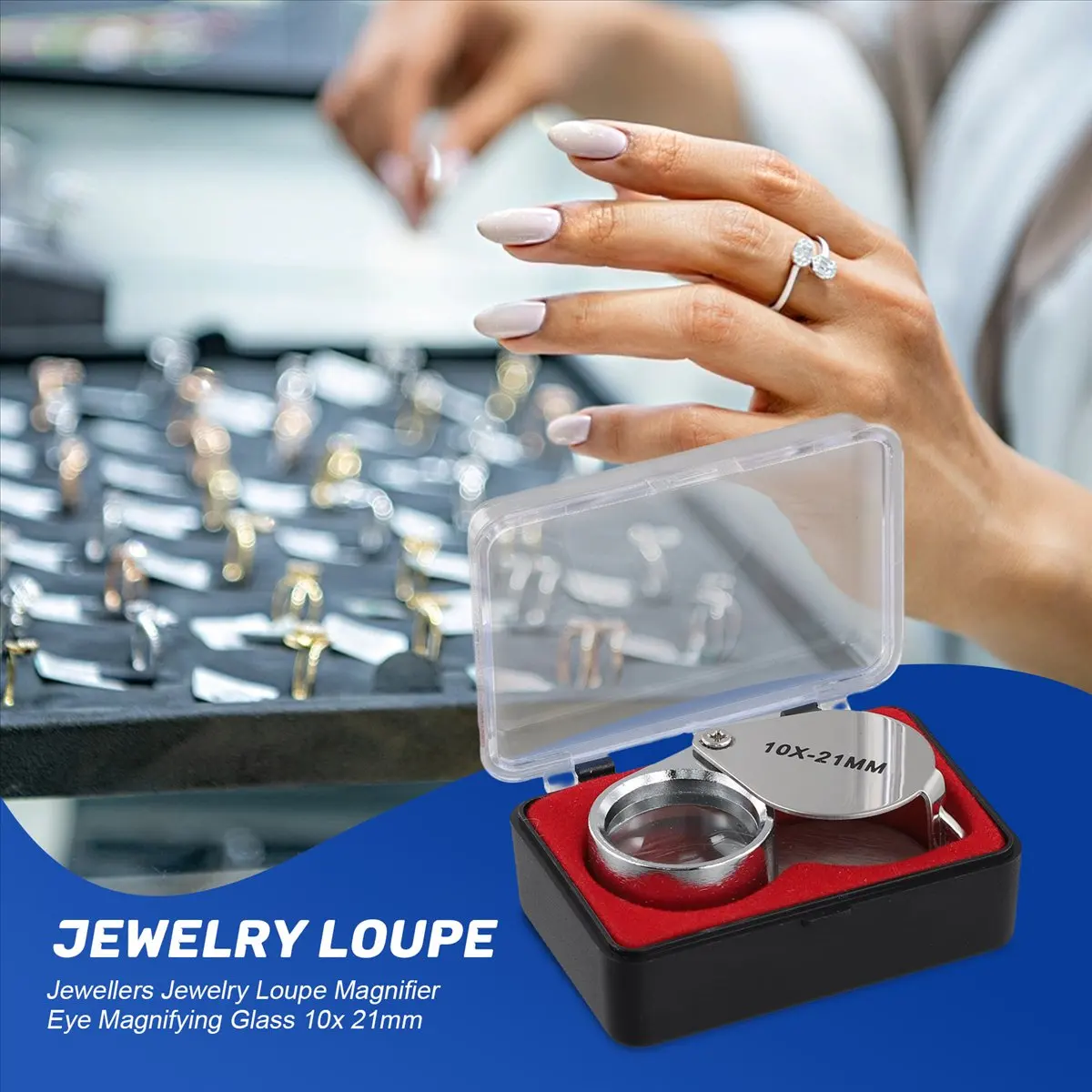 Jewellers Jewelry Loupe Magnifier Eye Magnifying Glass 10x 21mm Hight Quality Tools Sets You May Like