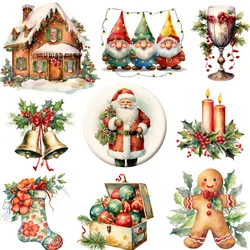 Vintage Christmas Stickers Crafts And Scrapbooking stickers kids toys book Decorative sticker DIY Stationery