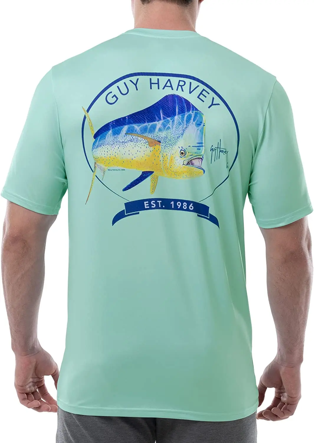 Guy Harvey Fishing Shirts Short  Sleeve Gear Uv Protection Man Outdoor Tops Wear Summer Camouflage Kit Moisture Wicking Jersey