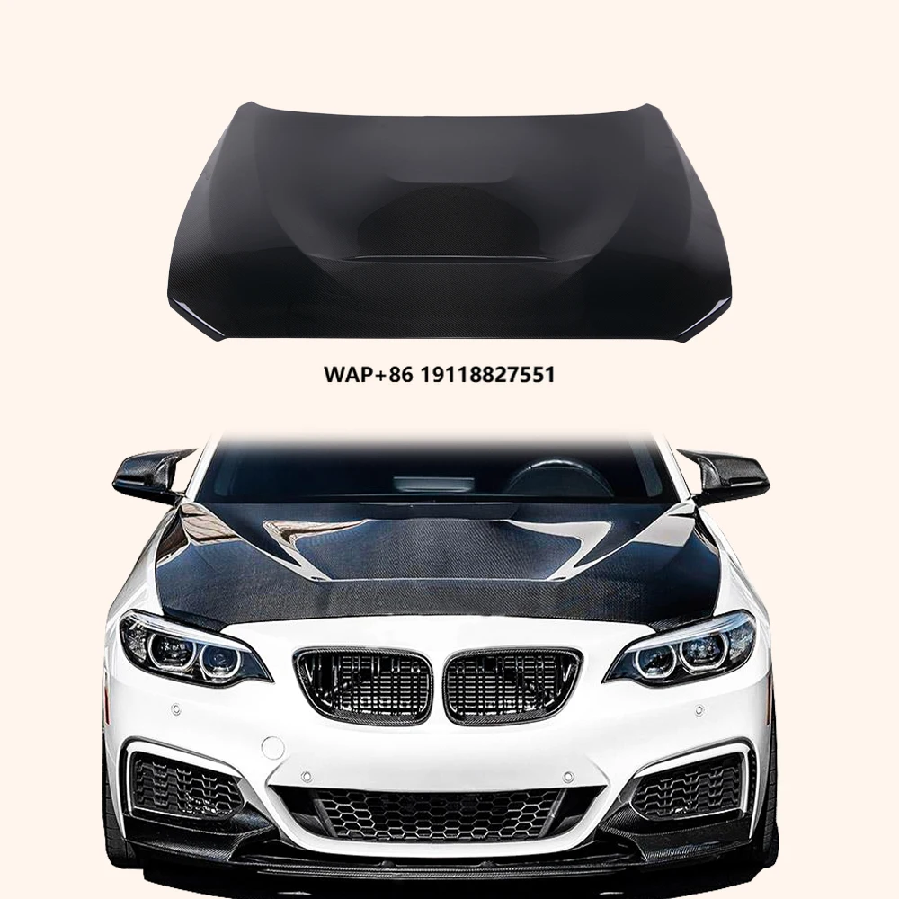 

For F20 5D 11-19 F22 2D 14-21 GTS Style Vented Carbon Front Bumper Hood