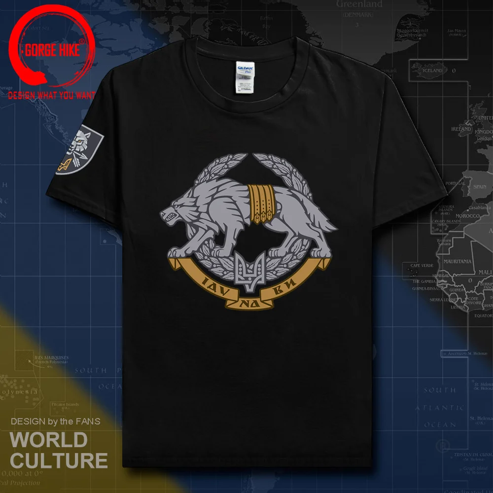 Ukraine Special Operations Forces Spetsnaz Wolf Men T-Shirt Casual Cotton T Shirts Harajuku Men Ukrainian Military Army Clothing