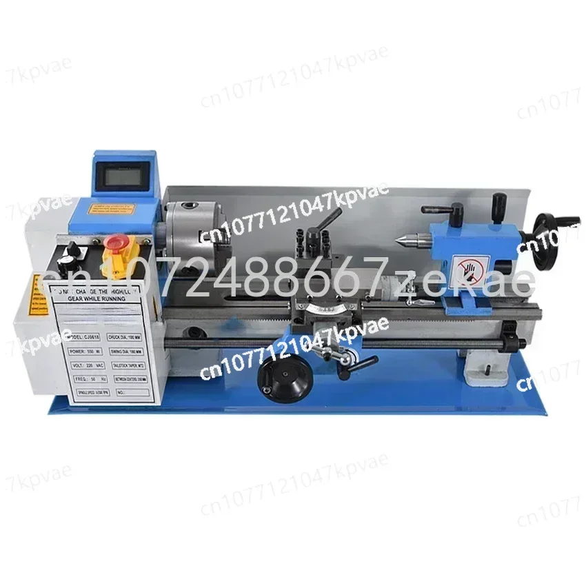 

New 0618 110V/220V Mini Lathe Machine Benchtop Metal Lathe Tool Household DIY Small Stainless Steel Lathe Metal Processing