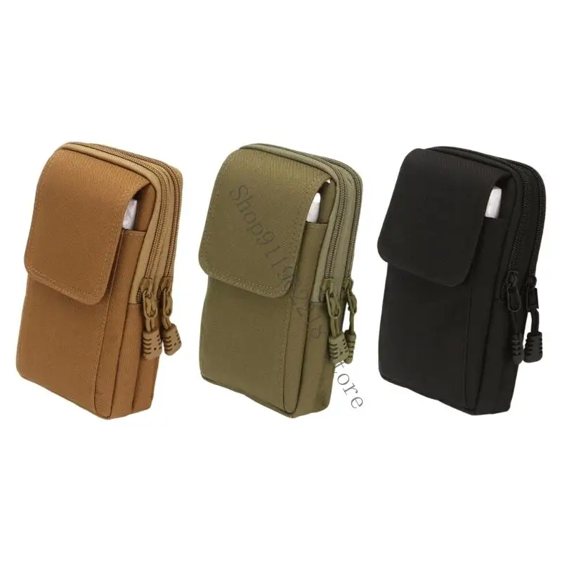 

Практичная поясная сумка Оксфорд для мужчин с несколькими карманами для хранения поясной сумки Легкий дизайн 066F