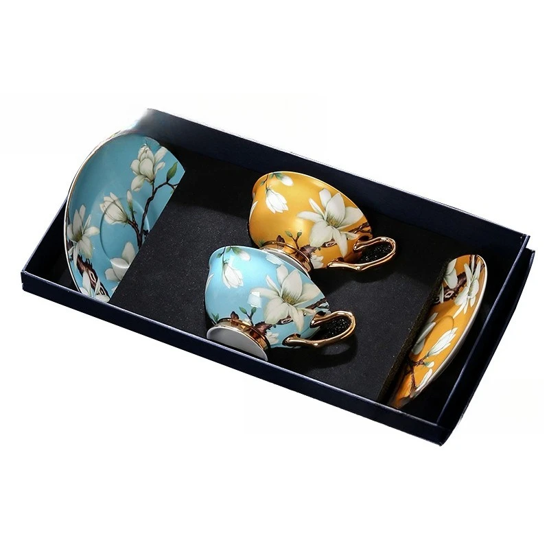 

Coffee cup, high-end exquisite high-end afternoon tea set, bone china matching cup gift
