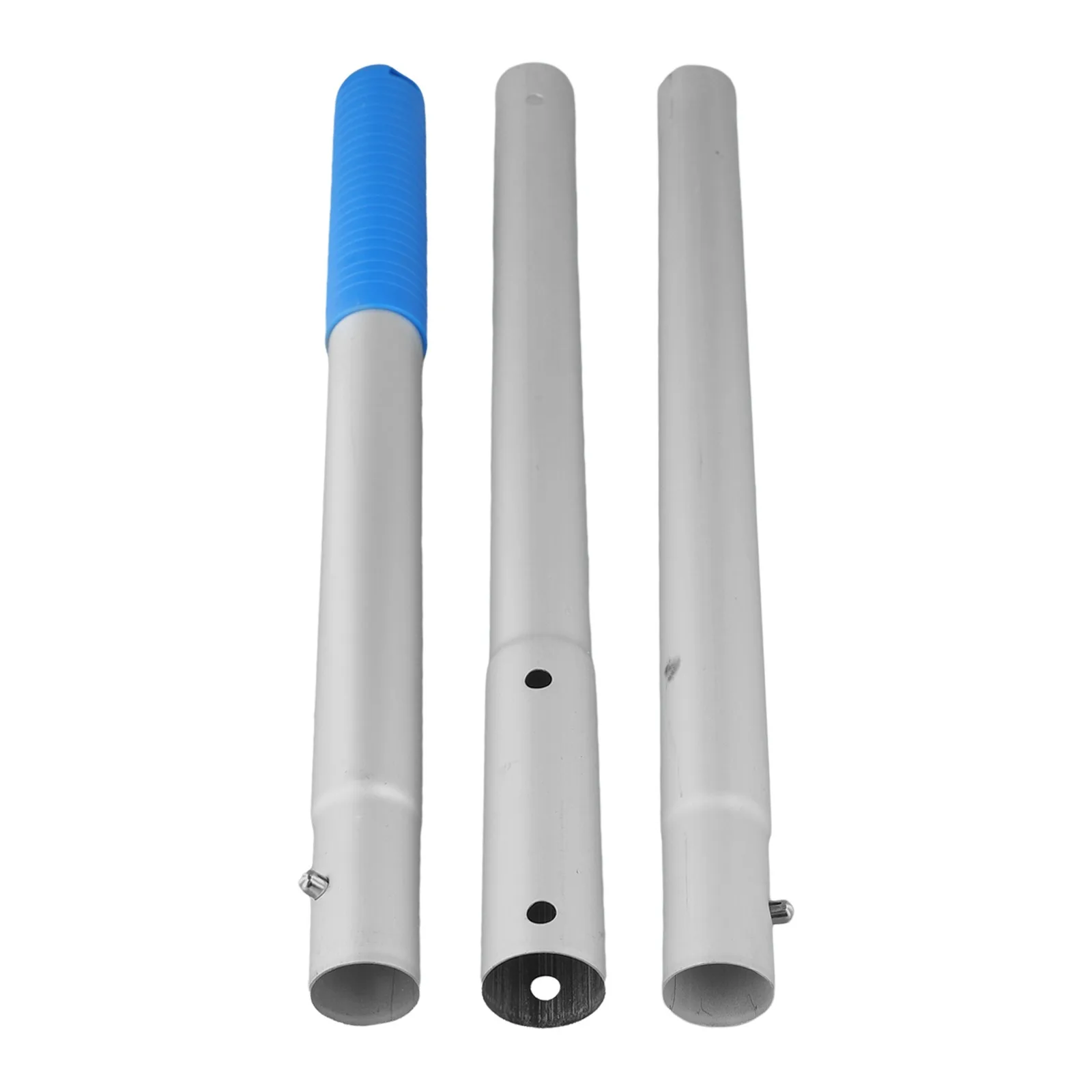 White Blue Aluminum Alloy Cleaning Pole On Detachable Design For Swimming Spa Garden High Reach Cleaning Tool