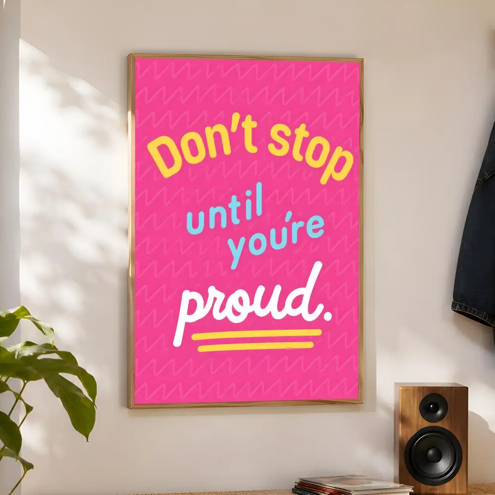 Growth Mindset Quotes Poster Home Artwork For Living Room Bedroom Office Dorm Apartment Gift