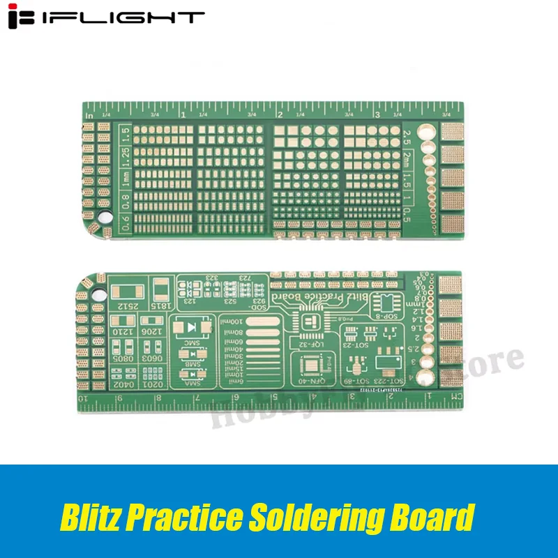 iFlight Blitz Practice Soldering Board Flight Controller ESC PCB Welding Technique Exercise 100x40mm For RC DIY FPV Racing Drone