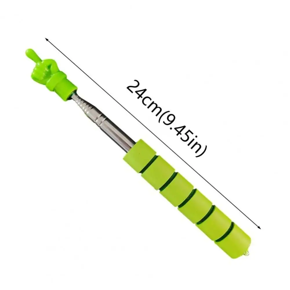 Telescopic Reading Guide Pointer with Touch Screen Head Retractable Teaching Pointer Stick Multi-functional Finger Shape