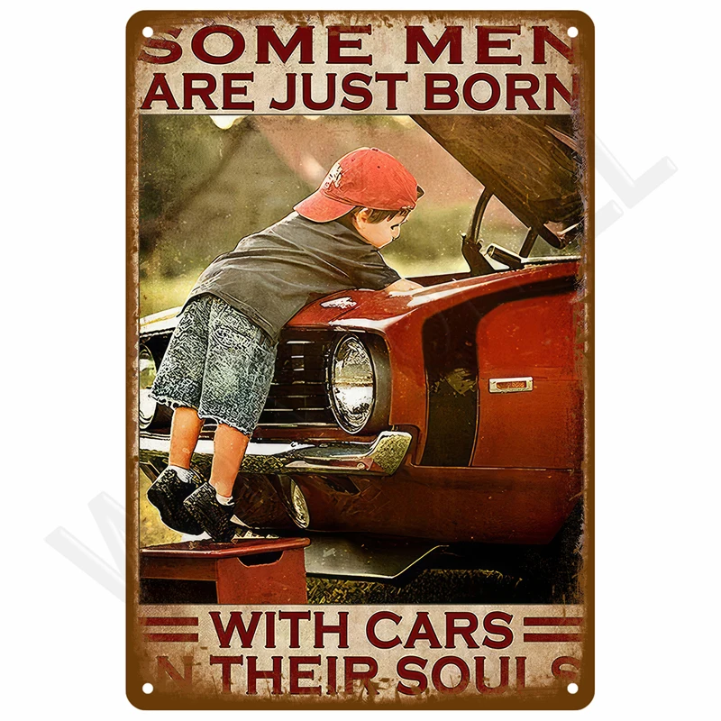Retro Metall Zeichen Wand Kunst Wandbild Ästhetische Zimmer Home Decor Artikel Poster Vintage Metall Platte Garage Dekoration Zinn Zeichen Platten Bar – Detail 11