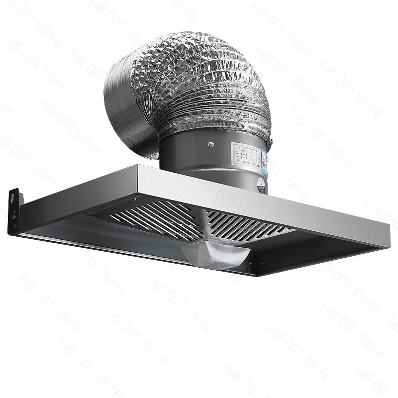 Household Stainless Steel Range Hood Powerful Exhaust Fan for Kitchen Smoke Collection