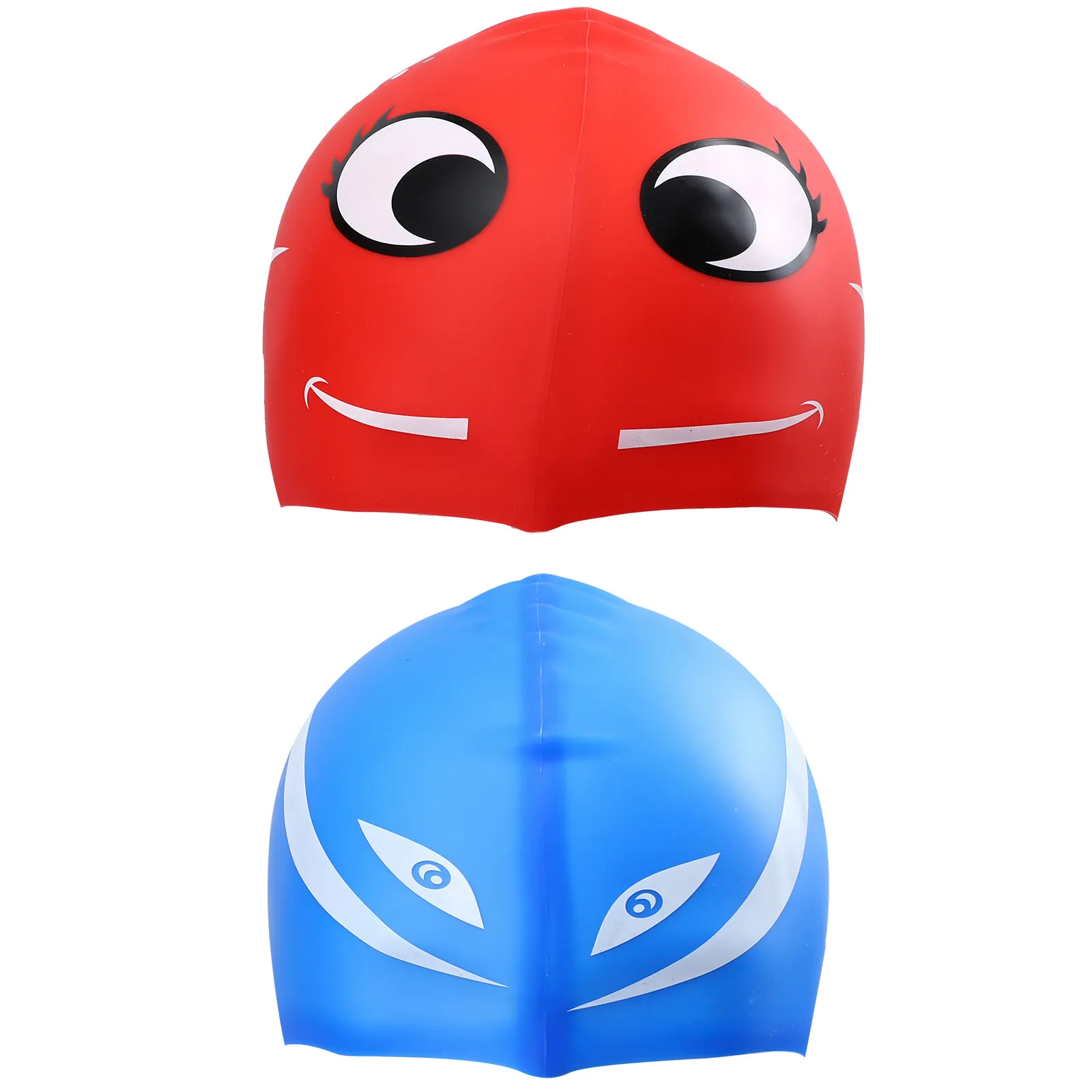 

2 шт. силиконовые шапочки для плавания для детей, удобные, для девочек и мальчиков, с защитой ушей, для бассейна и пляжа