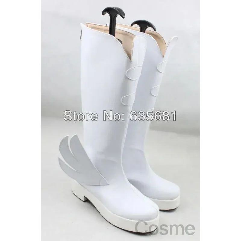 Cos Cosplay KILL la KILL Nonon Jakuzure Cosplay Boots Girl Shoes White with Wings