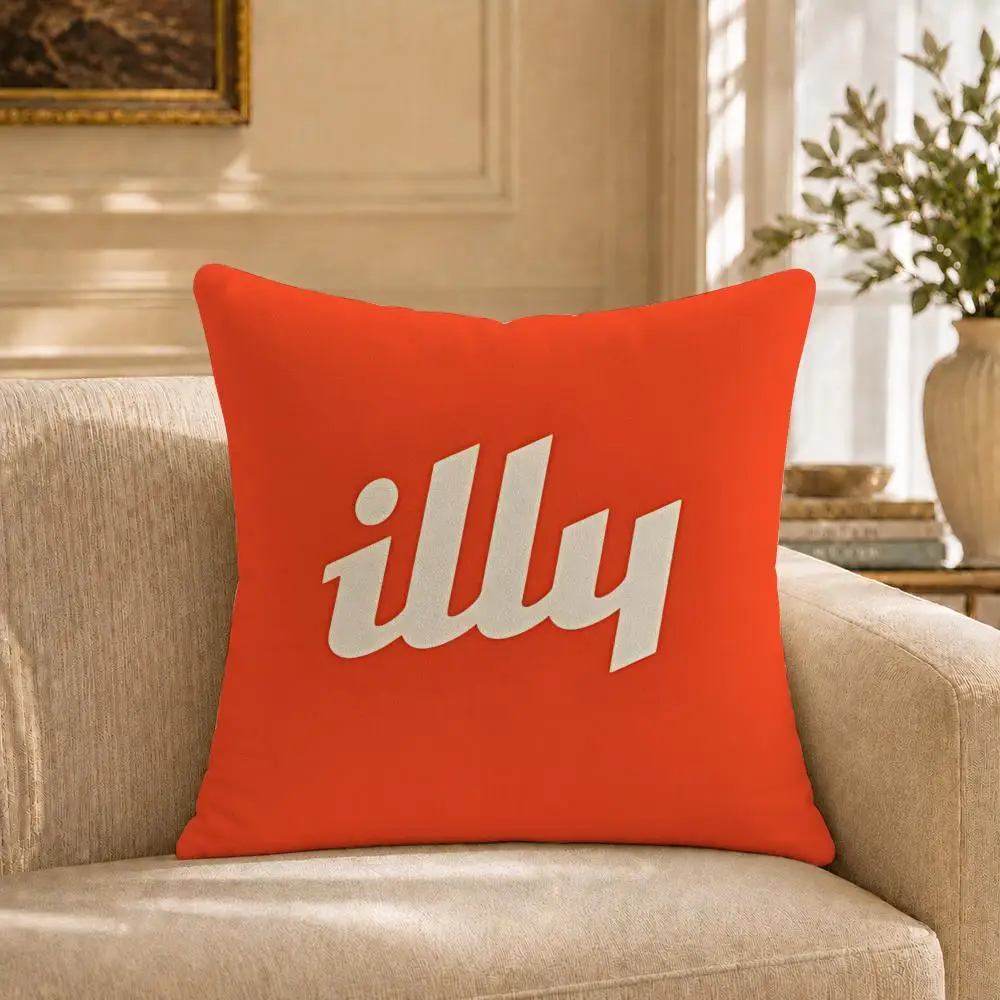Coffee I-Illy Cushion Cover Soft Short Plush Skin-Friendly Cushion Case for Multi-Scene Use view 5