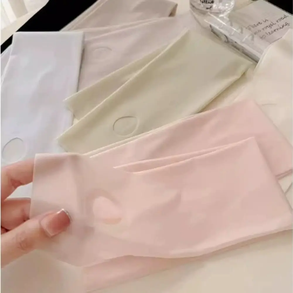 Multicolor Sunscreen Sleeves Loose Lengthening UV Protection Cooling Arm Cover Ice Silk Ultrathin Sun Protective Sleeve