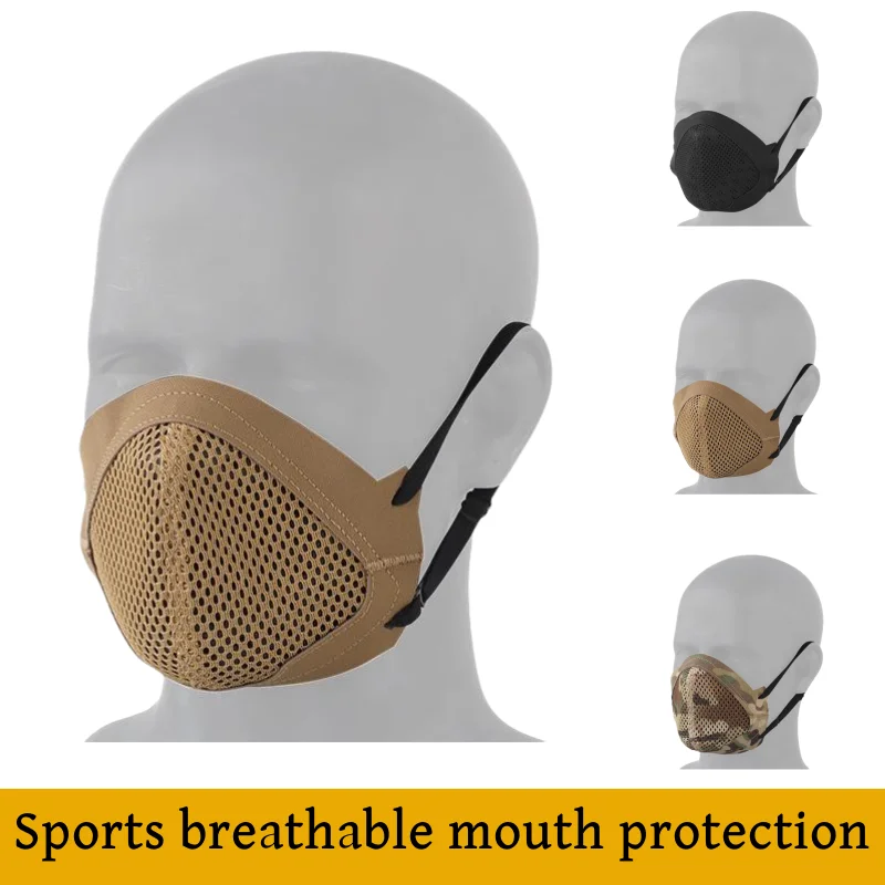 Camping Protective Sports Breathable Mouth Protection Mask Hooting Accessories CS Wargame Outdoor Equipment