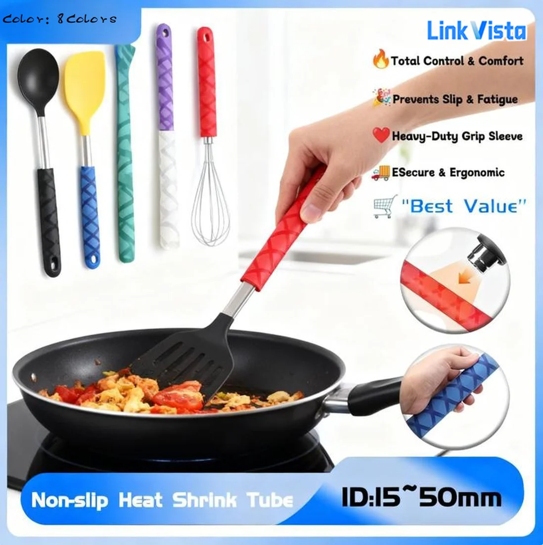 

Upgrade To A Professional Grip 1M Heat Shrink Tubing for A Secure Comfortable and Non-Slip Handle on Fishing Rods & Rackets