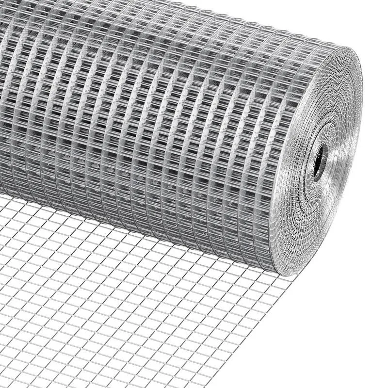 Tela de arame galvanizado a quente, 1/2 polegada, 48 pol. x 50 pés, calibre 19, rolo de tela para cercas de galinheiro, gaiolas de coelhos, jardim e pequenos roedores