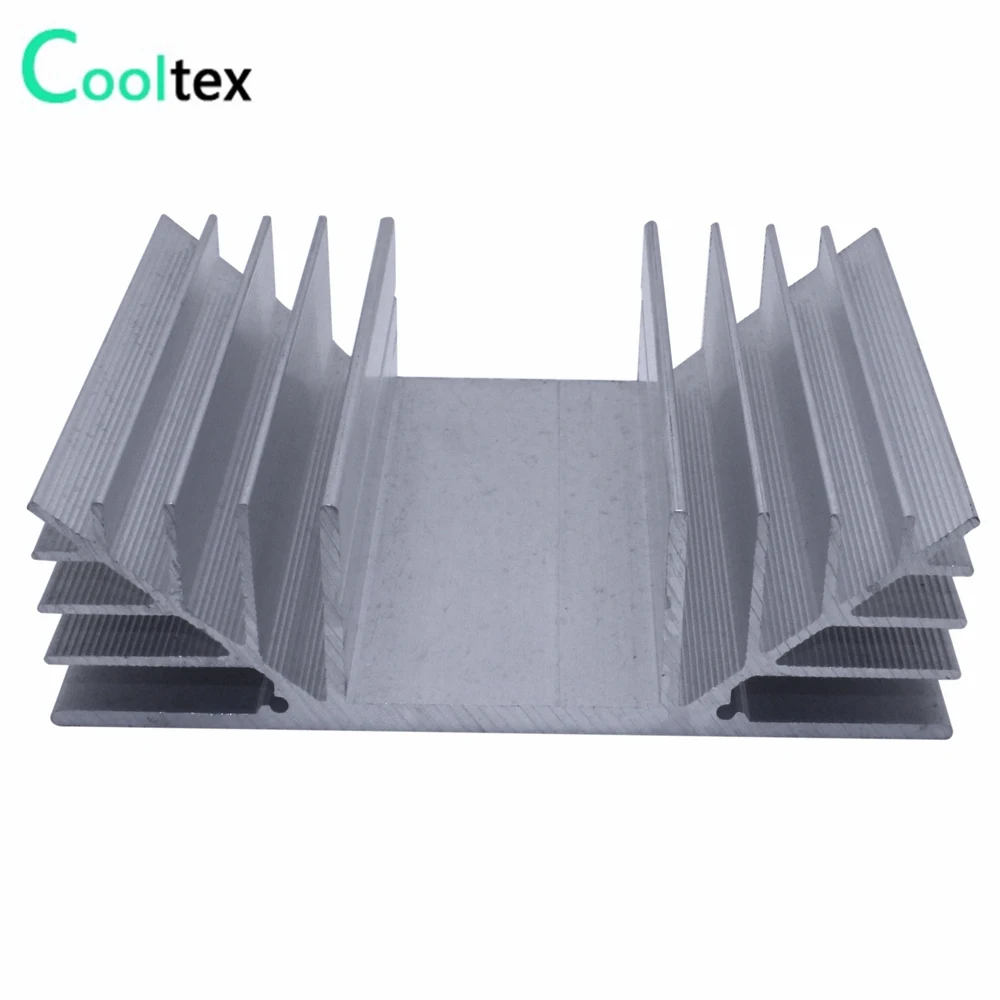 High quality 100x115.8x32.8mm radiator Aluminum heatsink Extruded heat sink for power amplifier Electronic heat dissipation