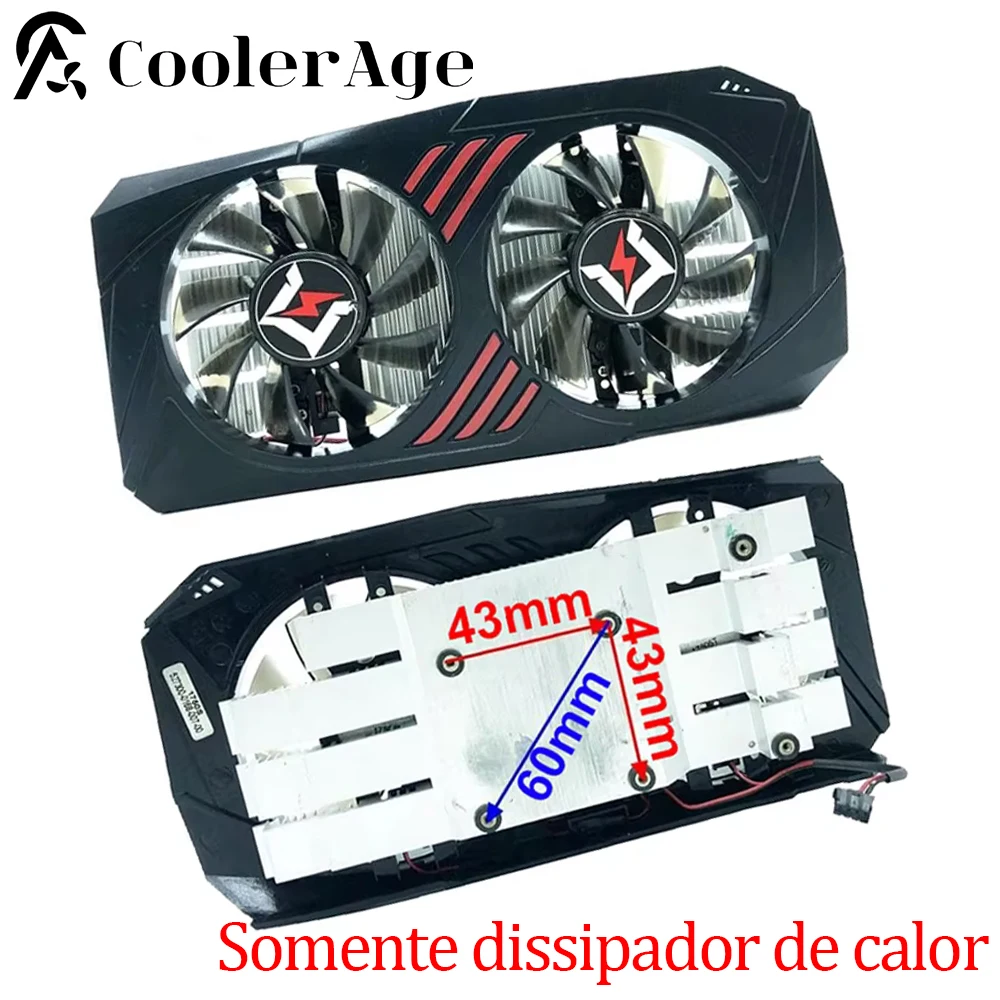 Ventilador de placa de vídeo ga82s2h gtx1050ti, 85mm, com casr, para gainward gtx 1050 ti 4gb, placa gráfica, substituição, dissipador de chapéus