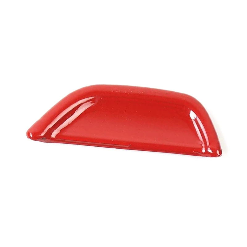 Center Console Armrest Box Button Trim Cover For 2015-2022 Dodge Challenger Accessories (Red)