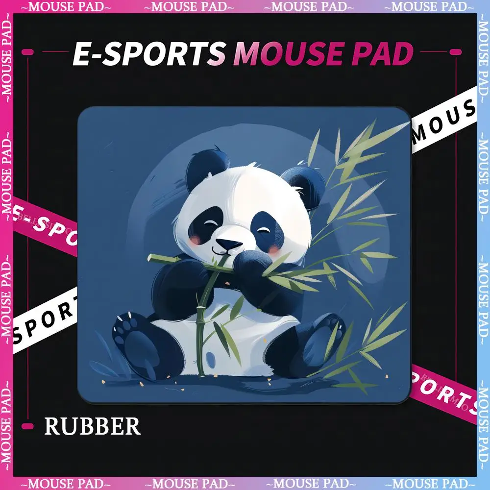 Panda cute animal small computer mouse pad gaming accessories computer player full set of cheap gaming keyboard pad desk mat