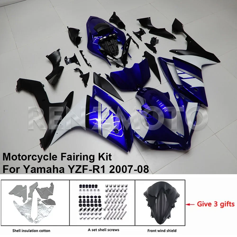 

Motorcycle Fairing Set Body Kit Plastic For YAMAHA YZF-R1 YZF R1 2007-2008 Accessories Injection Bodywork Y1007-116a