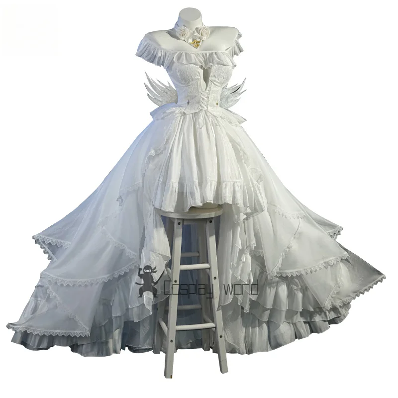 

HMS Janus Bridal Skin Azur Lane, белое элегантное свадебное платье, карнавальный костюм на Хэллоуин, карнавальная одежда для вечеринок, ролевых игр