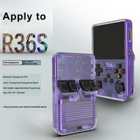 Transparent TPU Case For R36S Handheld Game Console Protective Cover Anti-Scratch Anti-fall Storage Box