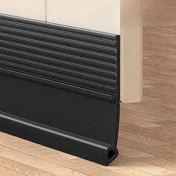 1M Self-Adhesive Windproof Door Bottom Seal Strip Double Dustproof Free-Cutting TPE 4 Colors Under Door Weatherstrip