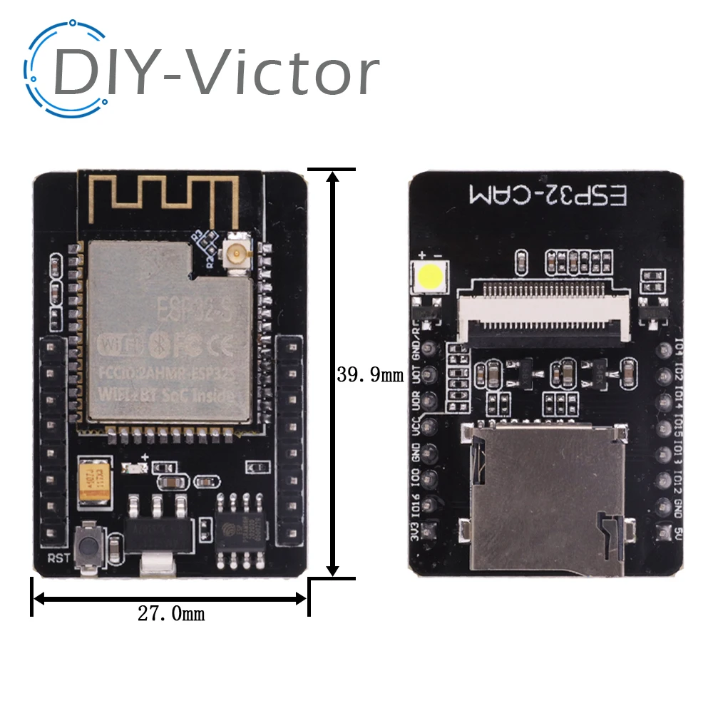 ESP32-CAM Development Board Module, ESP32 Serial para WiFi, Antena 2.4G, 5V, Bluetooth, OV2640, Módulo de Câmera, DIY