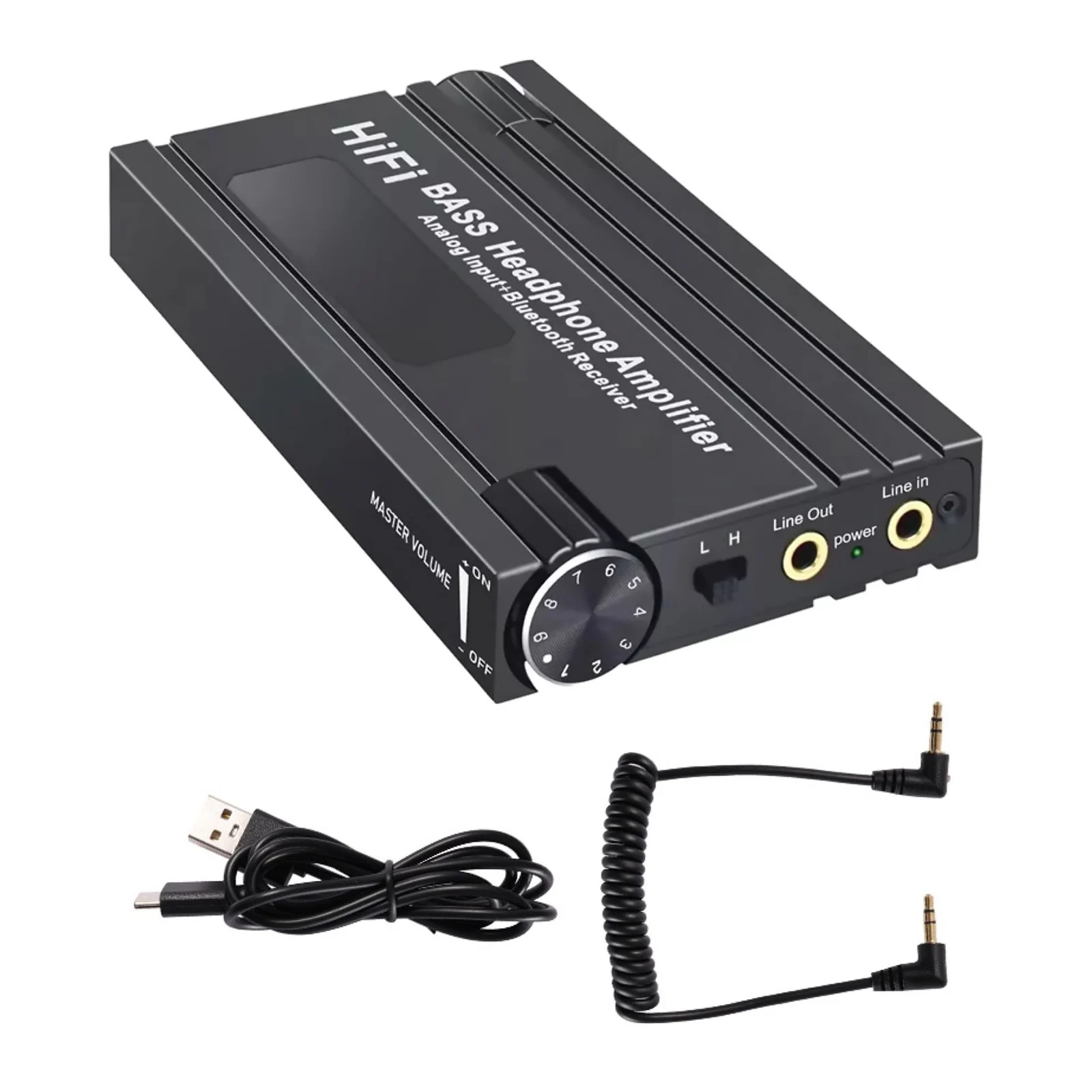 Bluetooth HIFI Headphone Amplifier Headphones Amp 3.5mm HiFi Stereo Audio Out Portable Headphones Amplifiers for Earphone