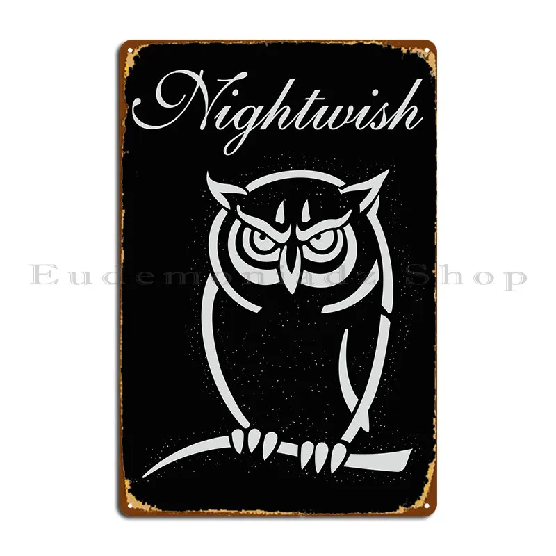 Nightwish Metal Sign Decoration Iron Party Garage Cinema Tin Sign Poster