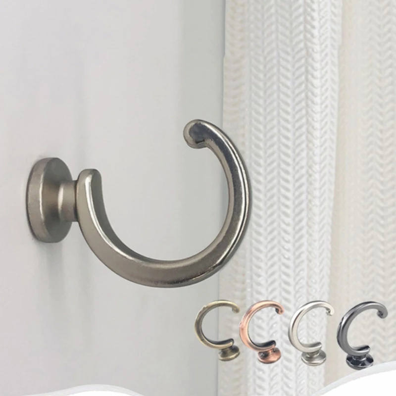 Ball End Durable Expansion Plug Clothes Hanger Wall Mounted Curtain Tieback Hook M6CE