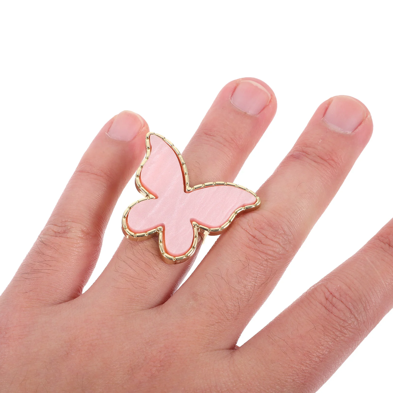 

4pcs Ring Art Palette Sturdy Smooth Color Mixing Tray For Diy Manicure Tools Resin Nail Palettes Nail Art Supplies