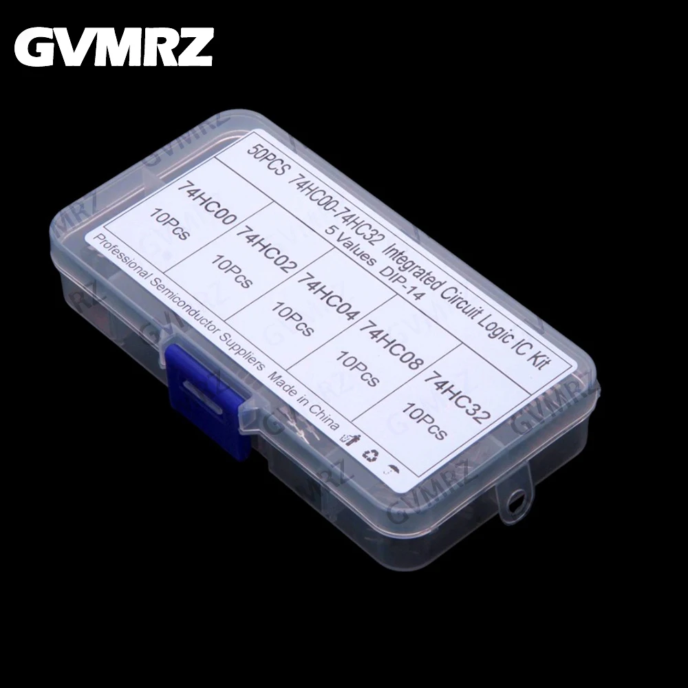 5Values 50PCS 74HC00 74HC02 74HC04 74HC08 74HC32 DIP-14 Integrated Circuit DIP IC Combination Kit